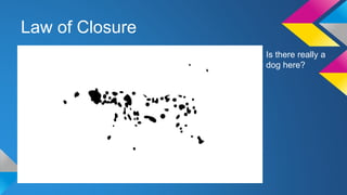 Law of Closure
Is there really a
dog here?
 