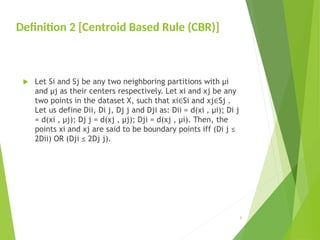 Fast approximate minimum spanning tree based clustering algorithm | PPT