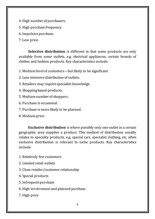 EFFECTIVE DISTRIBUTION MANAGEMENT | DOCX | Logistics | Business