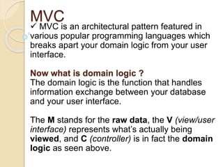 MVC & CodeIgniter | PPTX