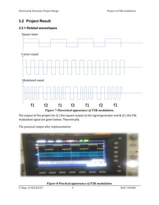 Frequency Shit Keying(FSK) modulation project report | PDF