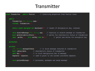 Transmitter
 