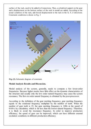 Analysis of Rack and Pinion under dynamic conditions | DOCX