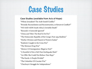 Case Studies
 