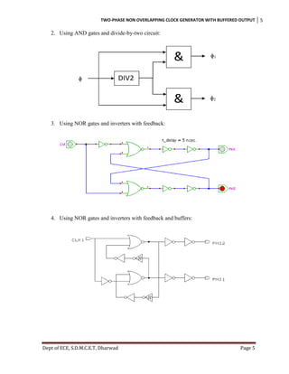 Design of -- Two phase non overlapping low frequency clock generator ...