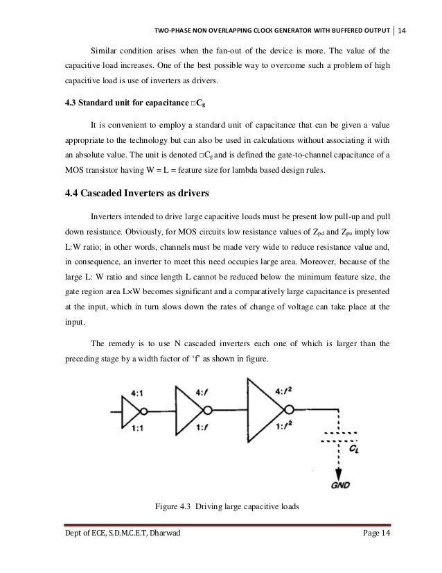 Design of -- Two phase non overlapping low frequency clock generator
