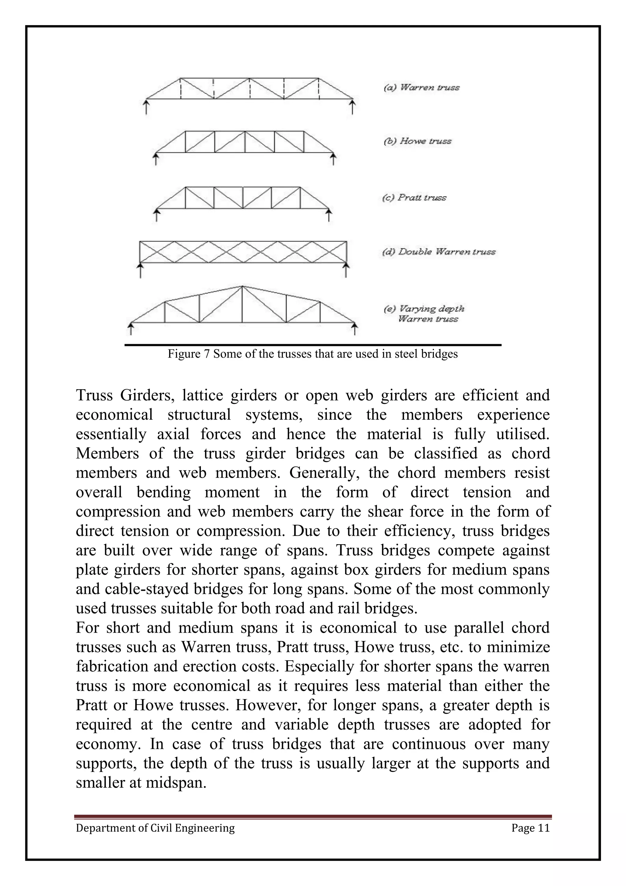 project report on truss bridge | PDF