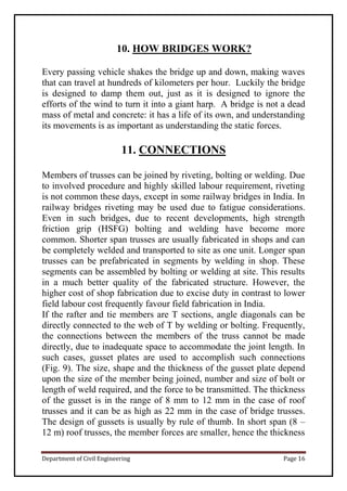 project report on truss bridge | PDF