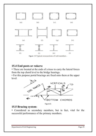 Web Member project report on truss bridge | PDF