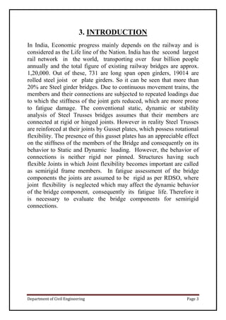 project report on truss bridge | PDF