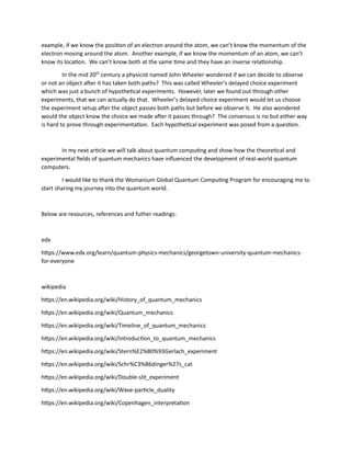 Quantum Mechanics and Computing | DOCX