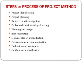 PROJECT METHOD OF TEACHING IN nursing education.pptx