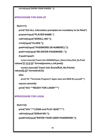 Computer Science investigatory project for class XII | DOCX
