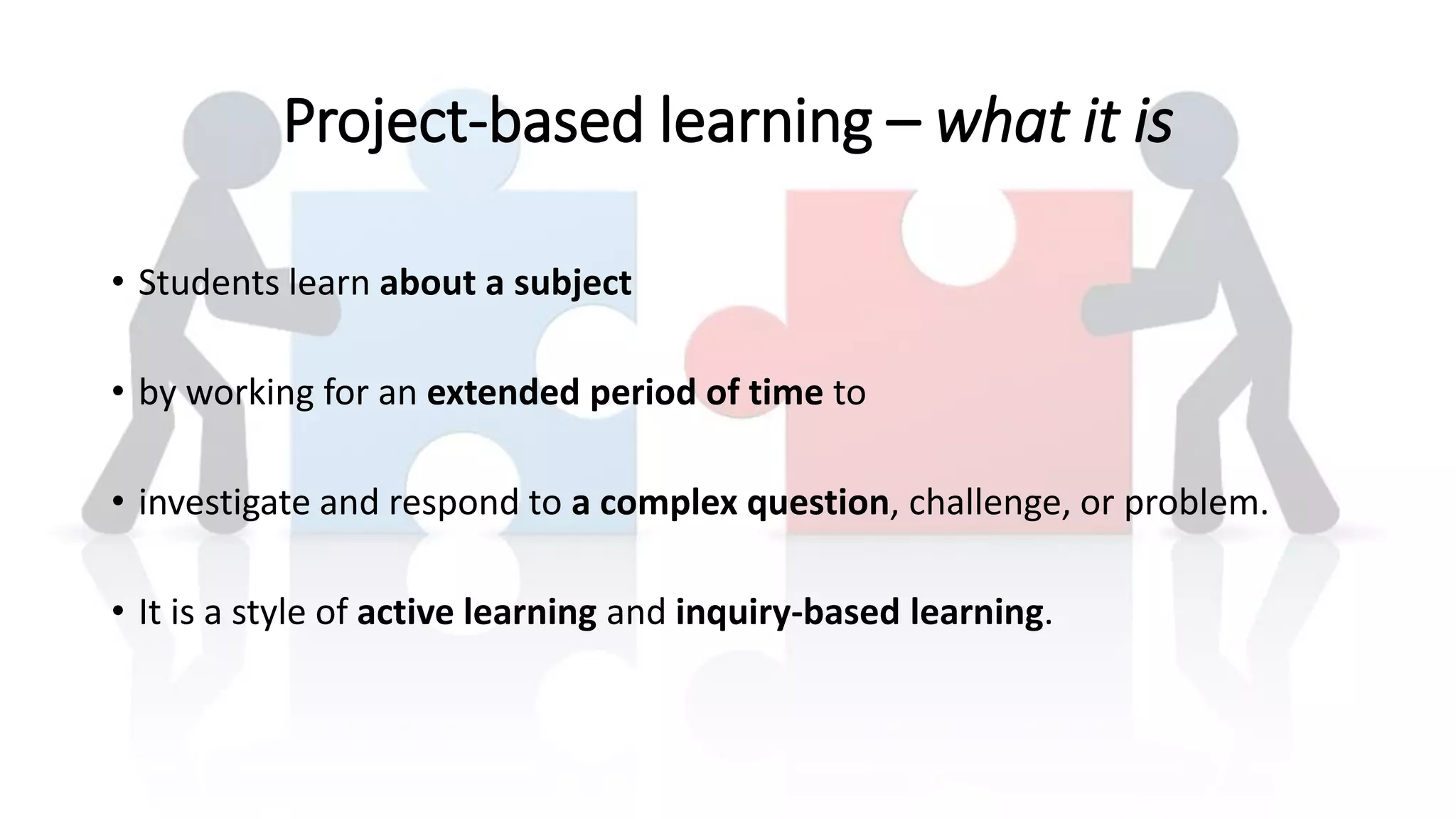 Project based learning | PDF | Homework and Study | Education