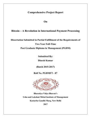 Project Bitcoin Revolution In International Payment Processing Project Bitcoin Revolution In International Payment Processing