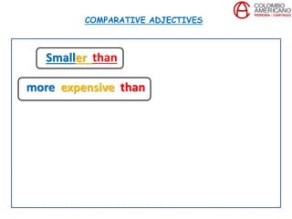Comparative Using Expensive C6 U8 Project comparative adjectives - | PPTX
