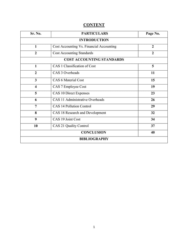 Project on Cost Accounting Standards. PDF