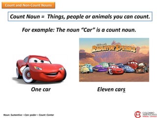 C4 U10 Project count and non-count nouns. -food- | PPTX
