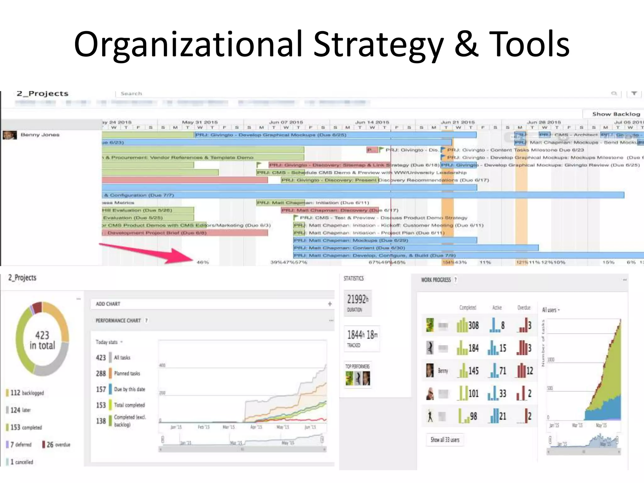 Organizational Strategy & Tools
 