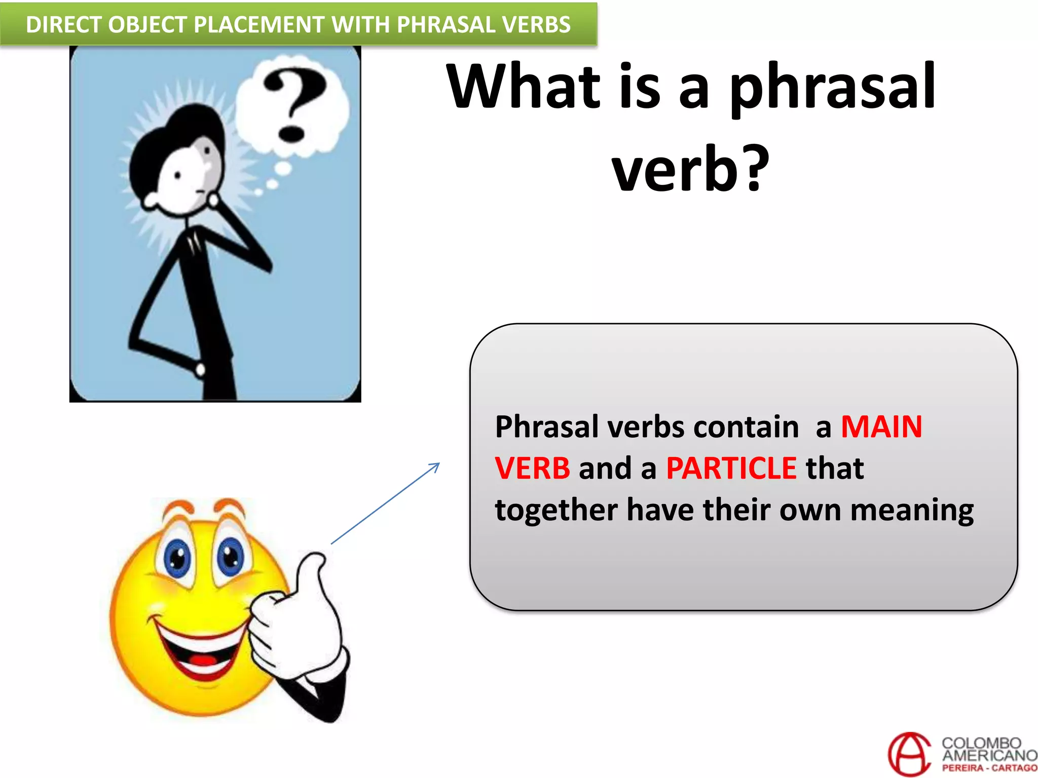 Verb-Particle Explorations Frontiers | Figuring Out How Verb