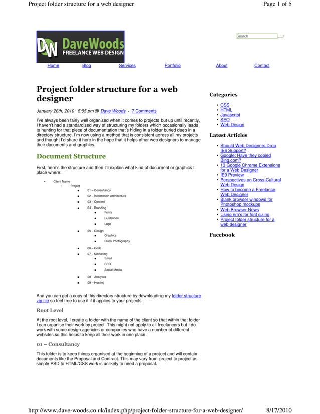 Project folder-structure- | PDF