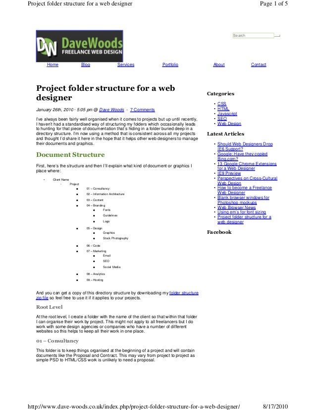 Project folder-structure-