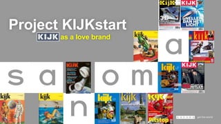 Project KIJKstart
as a love brand
 