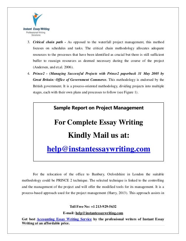 Project management tools essay