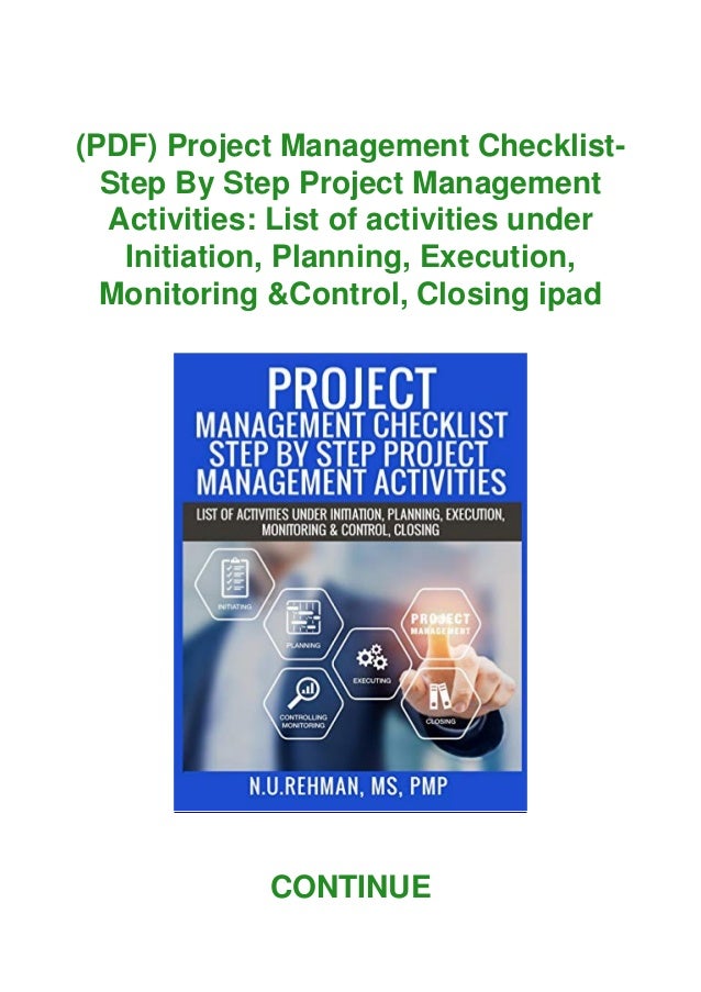( PDF ) Project Management ChecklistStep By Step Project Management