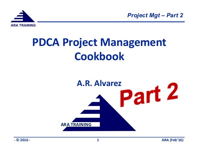 project management cookbook part 2 ara feb16 ara form simplicity
