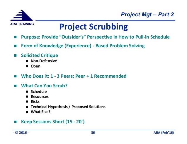 project management cookbook part 2 ara feb16 ara form simplicity
