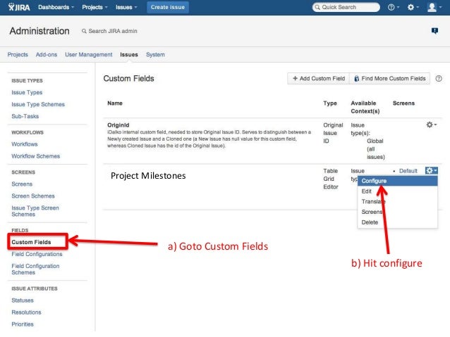 project milestone tracking in jira issues