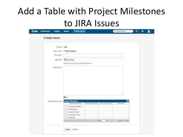 project milestone tracking in jira issues