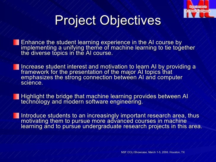 machine learning undergraduate projects