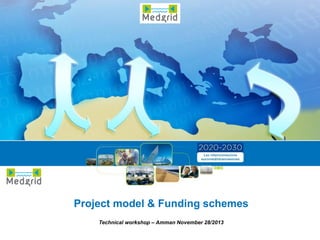 Project model & Funding schemes
Technical workshop – Amman November 28/2013
 