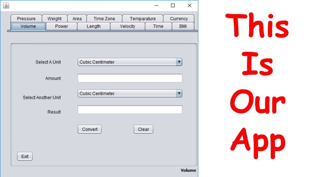 Unit Converter Java project