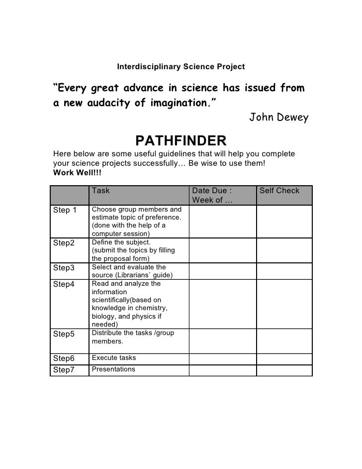 science project pathfinder science projects presentations