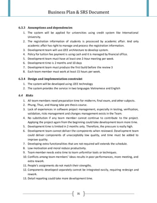 Project Plan And Srs Final