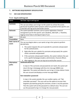 Project Plan And Srs Final