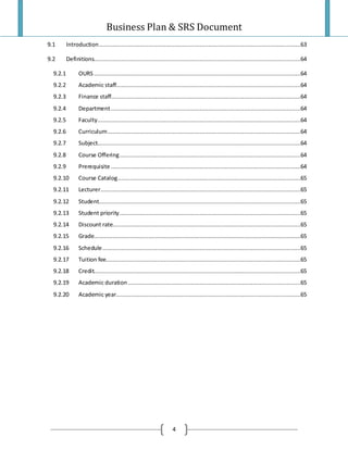 Project Plan And Srs Final