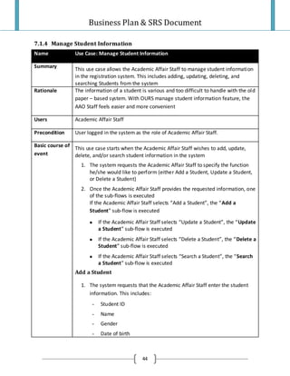 Project Plan And Srs Final