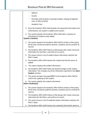 Project Plan And Srs Final