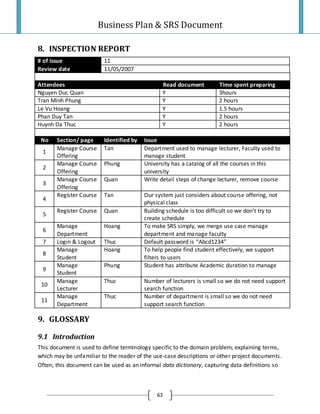 Project Plan And Srs Final