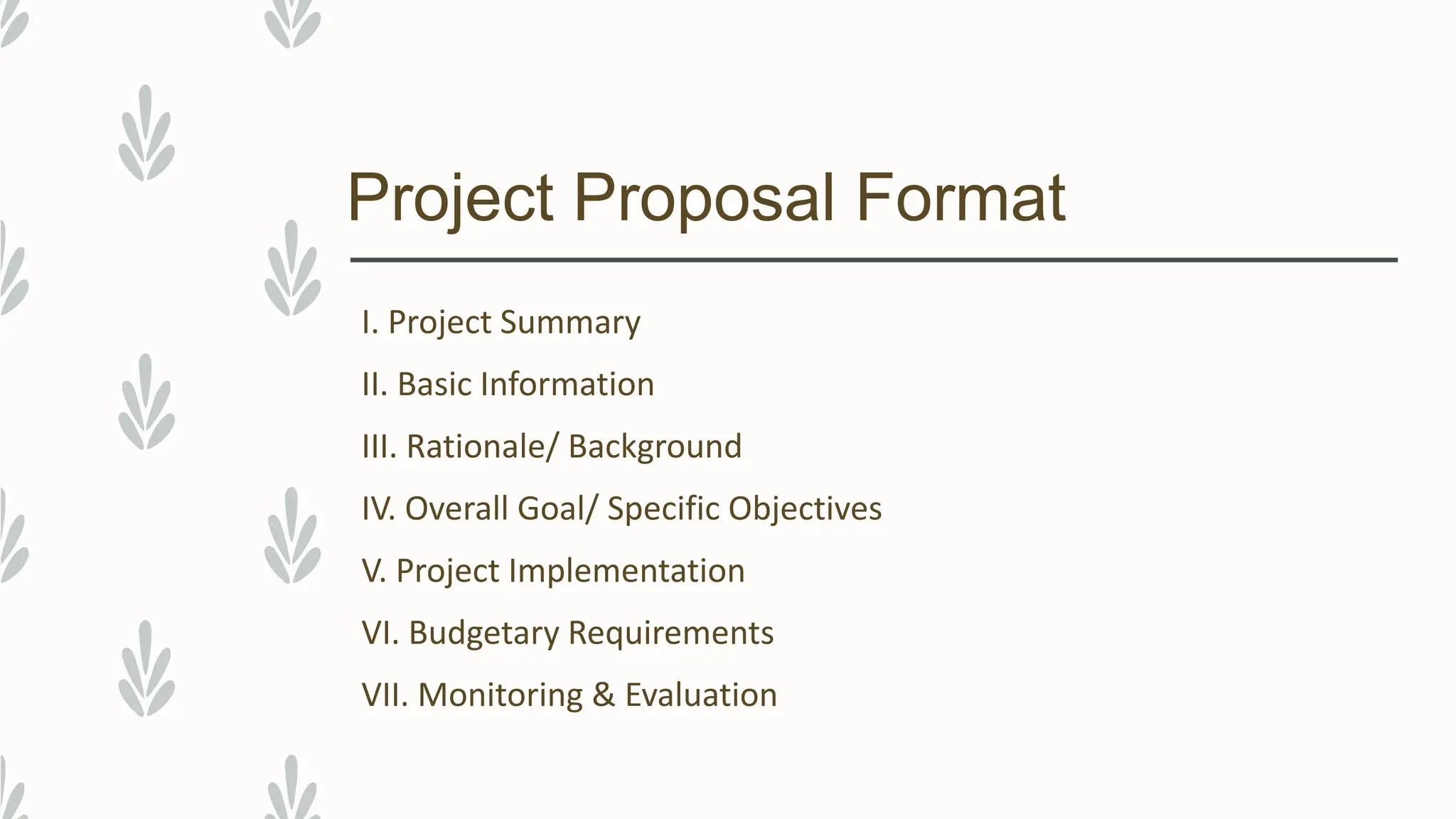Project Proposal Guidelines_Sample Format | PPTX