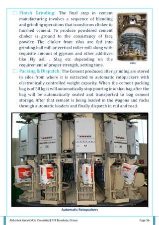 Manufacturing and Quality Control of Cement. | PDF