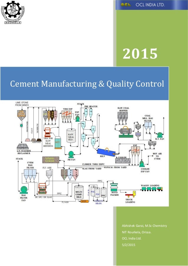 Manufacture Of Portland Cement Flow Chart