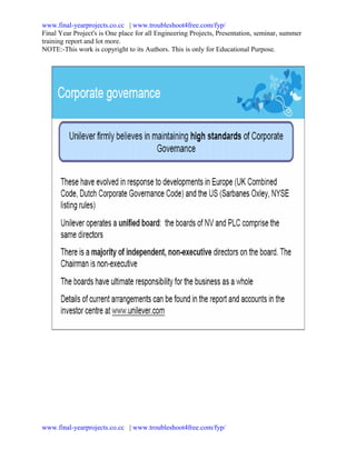 www.final-yearprojects.co.cc | www.troubleshoot4free.com/fyp/
Final Year Project's is One place for all Engineering Projects, Presentation, seminar, summer
training report and lot more.
NOTE:-This work is copyright to its Authors. This is only for Educational Purpose.




www.final-yearprojects.co.cc | www.troubleshoot4free.com/fyp/
 