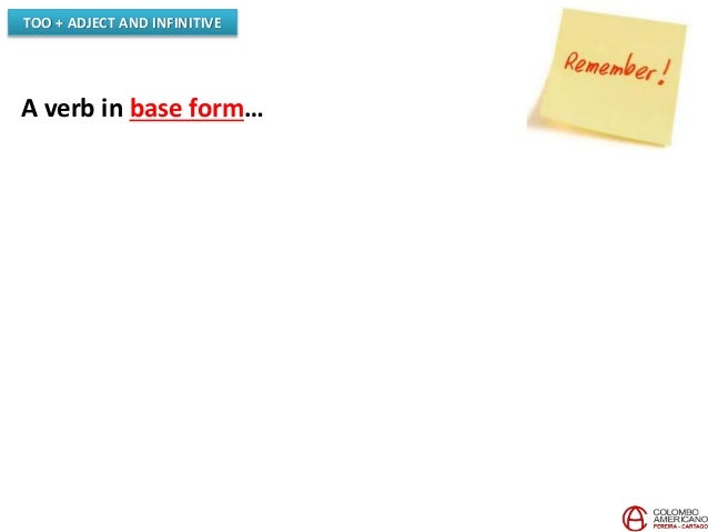 c14 u10 project the use of too adjective and infinitive form u10