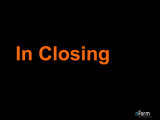 In Closing 