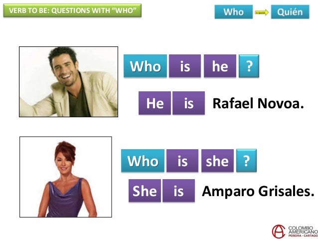 Course 2-Unit 4: Verb to be - questions with who